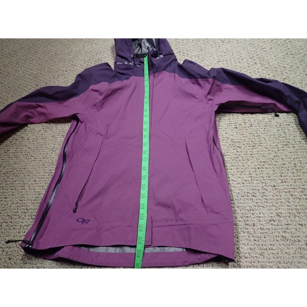Outdoor Research Rain Jacket Womens Small Purple Excellent Pertex Shield Shell - Picture 11 of 12